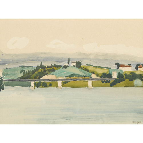 HANS BERGER : Flusslandschaft (DOBIASCHOFSKY AUKTIONEN AG)