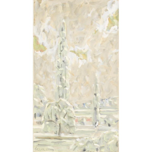 HANS SEILER : Paysage avec deux peupliers (DOBIASCHOFSKY AUKTIONEN AG)