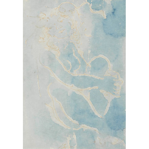HANS ERNI : 'Fille assise sur fond bleu' (DOBIASCHOFSKY AUKTIONEN AG)