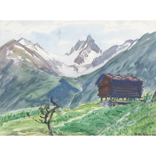 ALBERT NYFELER : Faldumrothorn von der Guggialp aus (DOBIASCHOFSKY AUKTIONEN AG)