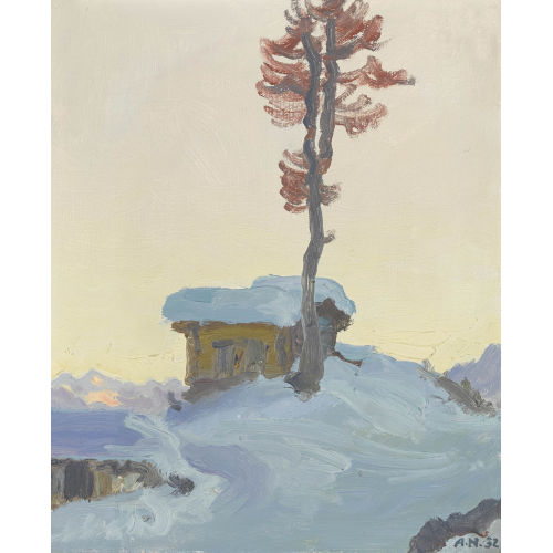 ALBERT NYFELER : Alp B�tz in der Wintersonne (DOBIASCHOFSKY AUKTIONEN AG)