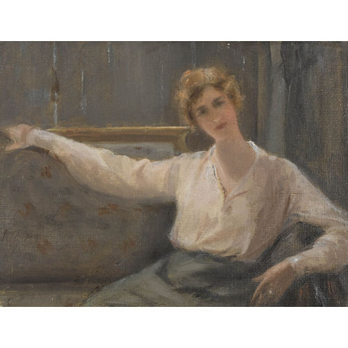 ARTHUR CHAPLIN : Sitzende Dame (DOBIASCHOFSKY AUKTIONEN AG)