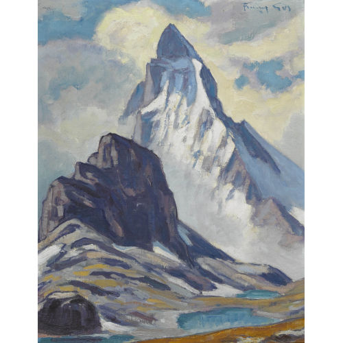 FRAN�OIS GOS : Matterhorn mit Riffelhorn (DOBIASCHOFSKY AUKTIONEN AG)