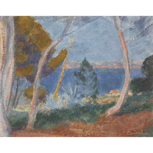 JEAN-JACQUES L�SCHER : 'Landschaft bei Giens/Provence' (DOBIASCHOFSKY AUKTIONEN AG)