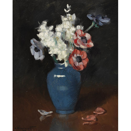 ANGELO GIORGETTI : Stillleben mit Anemonen (DOBIASCHOFSKY AUKTIONEN AG)
