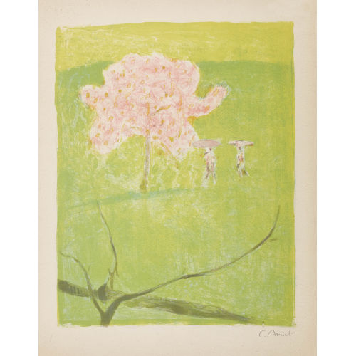 CUNO AMIET : 'Bl�hender Apfelbaum auf gr�ner Wiese' (DOBIASCHOFSKY AUKTIONEN AG)