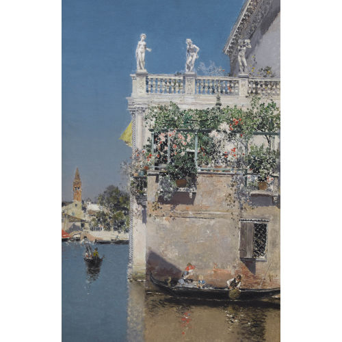 MARTIN RICO Y ORTEGA : Venezianische Kanalpartie (DOBIASCHOFSKY AUKTIONEN AG)