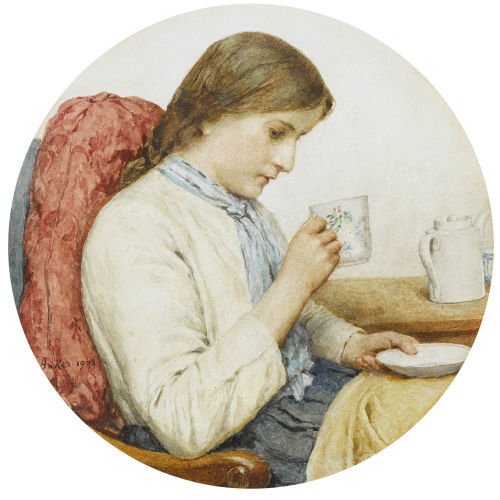 ALBERT ANKER : Die Genesende (DOBIASCHOFSKY AUKTIONEN AG)