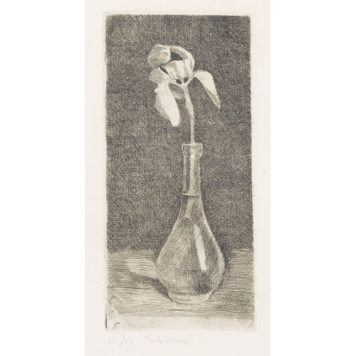 G�RARD DE PAL�ZIEUX : 'Bouteille avec Iris' (DOBIASCHOFSKY AUKTIONEN AG)
