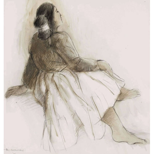 RUDOLPH CARL GORMAN : Woman with tied hair (DOBIASCHOFSKY AUKTIONEN AG)