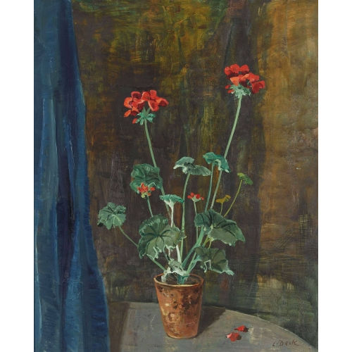 LEO DECK : Stillleben mit Geranien (DOBIASCHOFSKY AUKTIONEN AG)