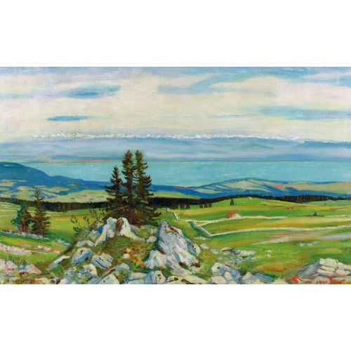 CHARLES L′EPLATTENIER : 'Mont Racine et Alpes' (DOBIASCHOFSKY AUKTIONEN AG)