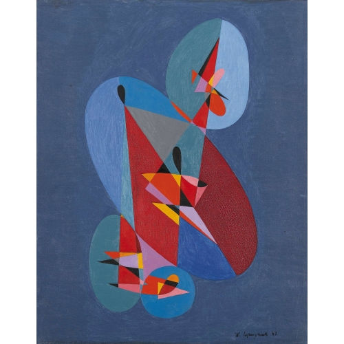 WLADYSLAW LOPUSZNIAK : Geometrische Komposition (DOBIASCHOFSKY AUKTIONEN AG)
