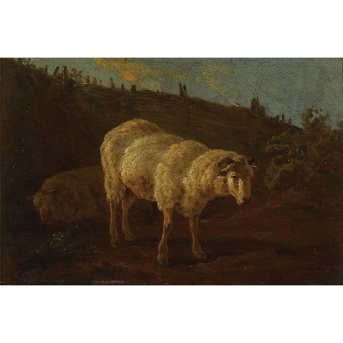 EUG�NE JOSEPH VERBOECKHOVEN : 'Sheep' (DOBIASCHOFSKY AUKTIONEN AG)