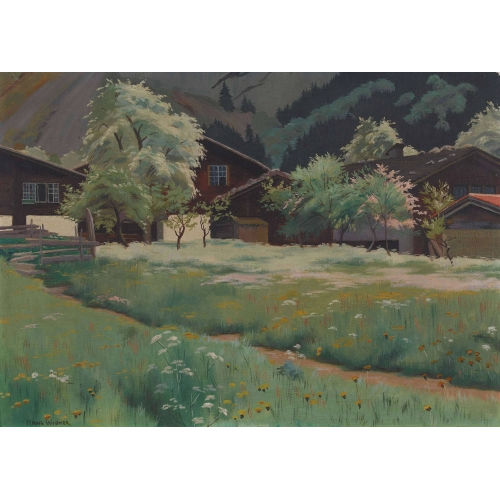 HANS WIDMER : Weiler im Berner Oberland (DOBIASCHOFSKY AUKTIONEN AG)