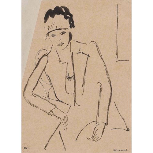 MAURICE BARRAUD : Frau mit Hut (DOBIASCHOFSKY AUKTIONEN AG)