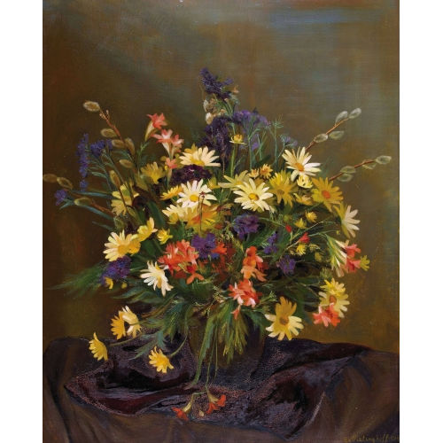 EGON VON VIETINGHOFF : Feldblumenstrauss (DOBIASCHOFSKY AUKTIONEN AG)