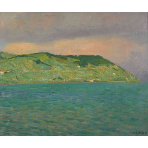 DAVID ESTOPPEY : 'Lac de Gen�ve � Lully (Vue du Lavaux)' (DOBIASCHOFSKY AUKTIONEN AG)