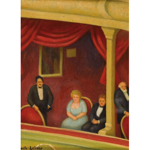 �MILE LEJEUNE : 'La loge' (DOBIASCHOFSKY AUKTIONEN AG)