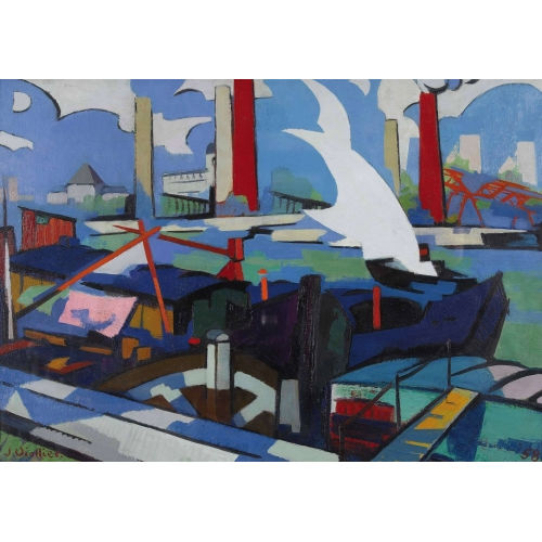 JEAN-PIERRE VIOLLIER : 'Bord de la Seine' (DOBIASCHOFSKY AUKTIONEN AG)