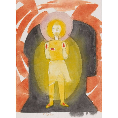 FERDINAND GEHR : Heiliger mit Wundmerkmalen (DOBIASCHOFSKY AUKTIONEN AG)