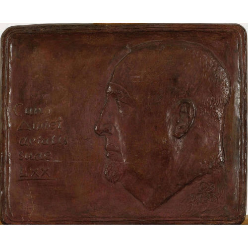 OTTO CHARLES B�NNINGER : Bildnisplatte mit Portr�t von Cuno Amiet (DOBIASCHOFSKY AUKTIONEN AG)