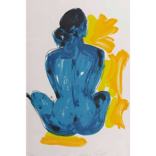 LUCIANO CASTELLI : Blauer R�ckenakt (DOBIASCHOFSKY AUKTIONEN AG)