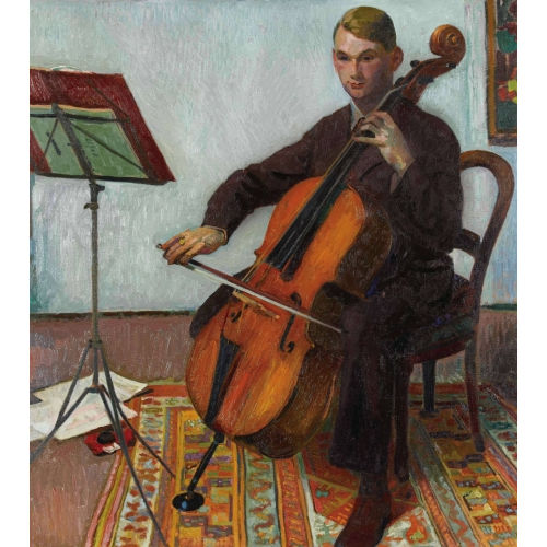 CUNO AMIET : Der Cellospieler (DOBIASCHOFSKY AUKTIONEN AG)