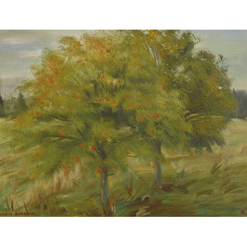 AUR�LE-REN� BARRAUD : Landschaft mit zwei B�umen (DOBIASCHOFSKY AUKTIONEN AG)