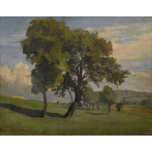 �DOUARD-HENRI GIRARDET : 'Environs d′Epagnier' (DOBIASCHOFSKY AUKTIONEN AG)