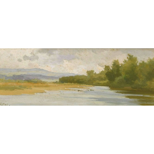 AUGUSTE BACHELIN : 'Rives de l′Aar' (DOBIASCHOFSKY AUKTIONEN AG)
