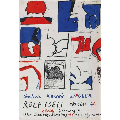 ROLF ISELI : 'Galerie Ren�e Ziegler Rolf Iseli Oktober 66' (DOBIASCHOFSKY AUKTIONEN AG)