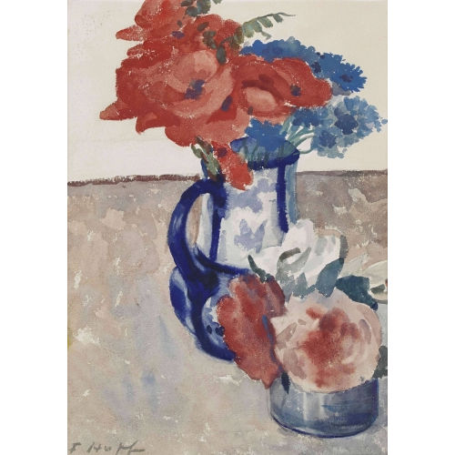 FREDY HOPF : Blumenstillleben (DOBIASCHOFSKY AUKTIONEN AG)