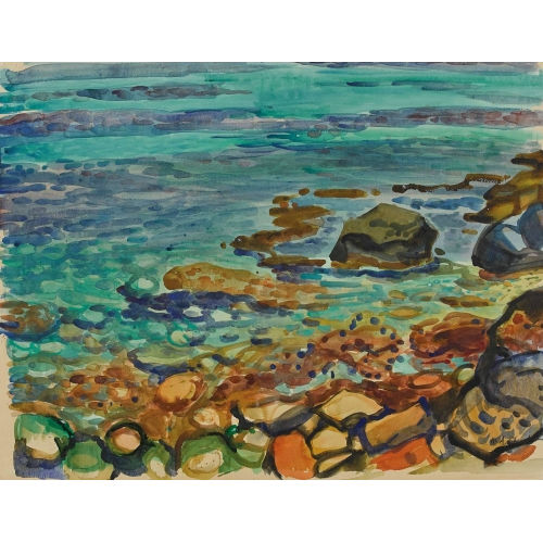 MARTIN ALFRED CHRIST : Steiniges Ufer (DOBIASCHOFSKY AUKTIONEN AG)