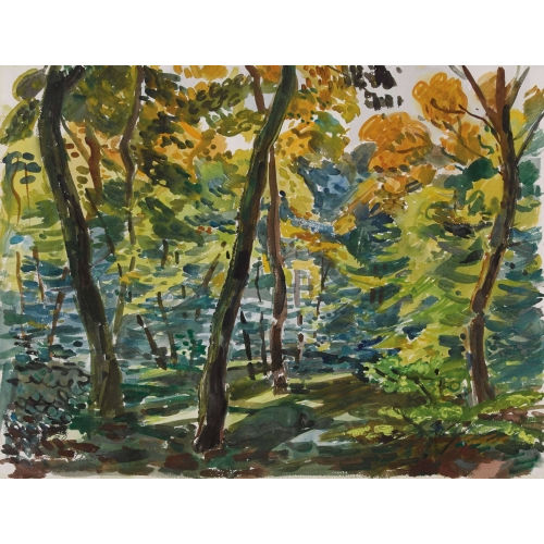 MARTIN ALFRED CHRIST : Sommerlicher Wald (DOBIASCHOFSKY AUKTIONEN AG)