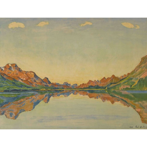 FERDINAND HODLER : 'Silvaplanasee im Herbst' (DOBIASCHOFSKY AUKTIONEN AG)