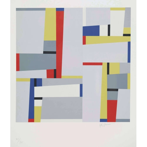 FRITZ GLARNER : 'Relation Painting Nr. 9' (DOBIASCHOFSKY AUKTIONEN AG)