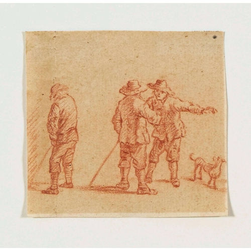 DAVID II TENIERS : Drei Bauern mit Hund (DOBIASCHOFSKY AUKTIONEN AG)