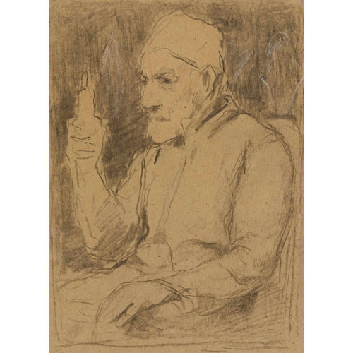 ALBERT ANKER : Grossvater mit Kerze (DOBIASCHOFSKY AUKTIONEN AG)