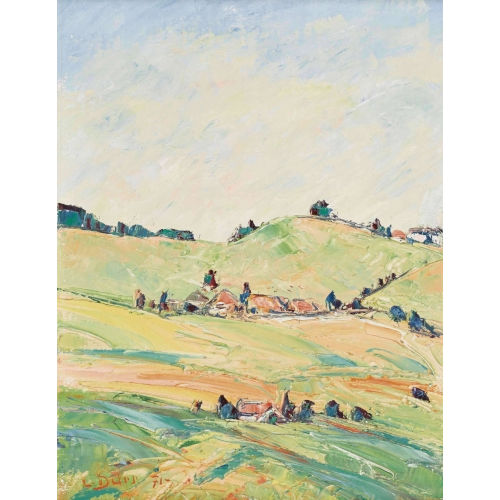 LOUIS D�RR : H�gelige Sommerlandschaft (DOBIASCHOFSKY AUKTIONEN AG)