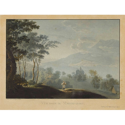 JOHANN JAKOB WETZEL : 'Vue prise du Meggenhorn' (DOBIASCHOFSKY AUKTIONEN AG)