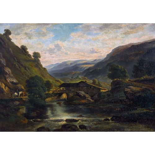 ALEXANDRE CALAME : 'Alpenlandschaft' (DOBIASCHOFSKY AUKTIONEN AG)