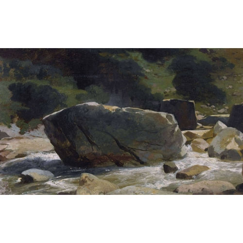 ALEXANDRE CALAME : 'Torrent et rochers' (DOBIASCHOFSKY AUKTIONEN AG)