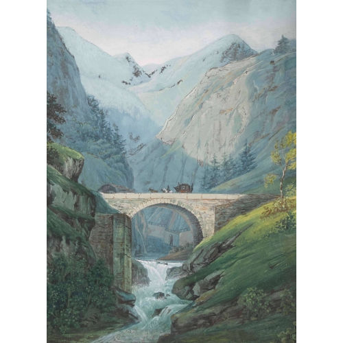 GAETANO FASANOTTI : 'Gottardo: Il ponte del Diavolo' (DOBIASCHOFSKY AUKTIONEN AG)