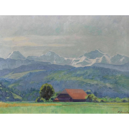 KARL ANNELER : 'Sommermorgen' (DOBIASCHOFSKY AUKTIONEN AG)