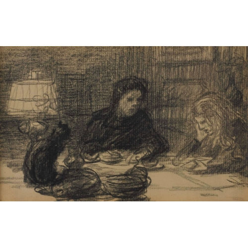 TH�OPHILE-ALEXANDRE STEINLEN : Am Tisch (DOBIASCHOFSKY AUKTIONEN AG)