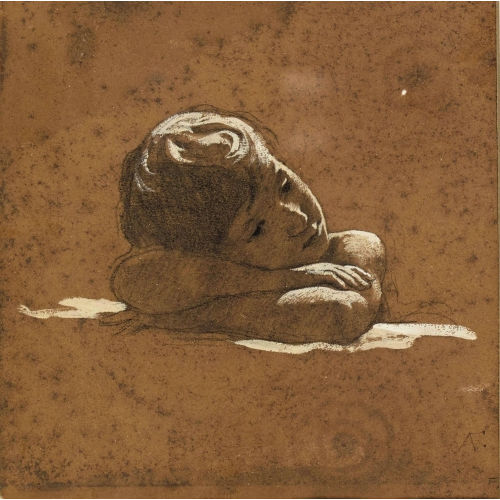 ANSELM FEUERBACH : Kinderk�pfchen (DOBIASCHOFSKY AUKTIONEN AG)