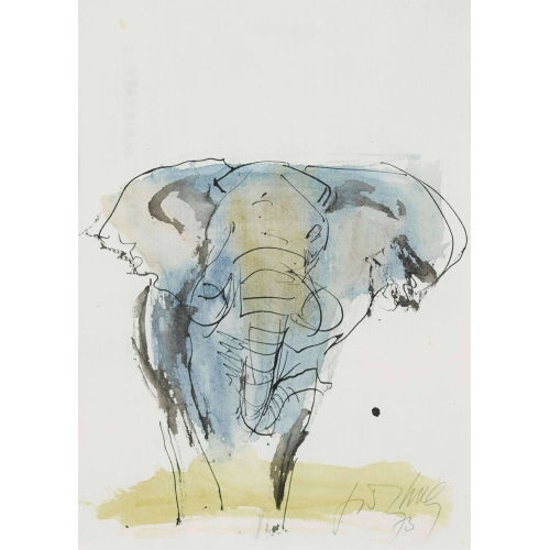 FRITZ HUG : Afrikanischer Elefant (DOBIASCHOFSKY AUKTIONEN AG)