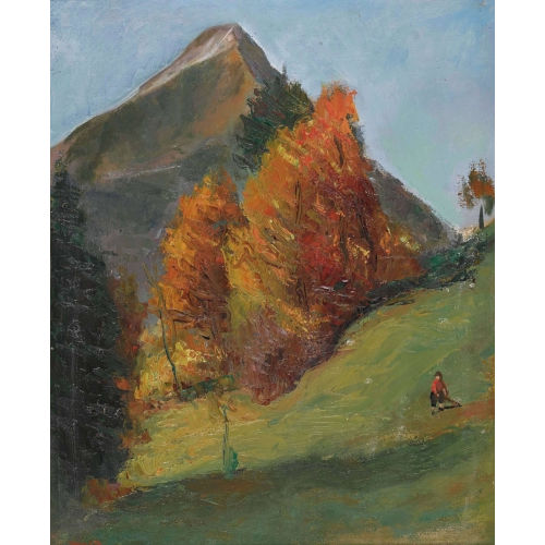 PAUL JAKOB) PAOLO (EIGTL. M�LLER : Herbstliche Berglandschaft (DOBIASCHOFSKY AUKTIONEN AG)