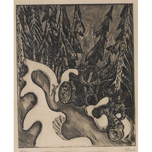 FRITZ EDUARD PAULI : 'Schnee im Wald' (DOBIASCHOFSKY AUKTIONEN AG)